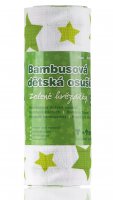 T-TOMI Bambusová osuška green stars / zelené hvězdičky
