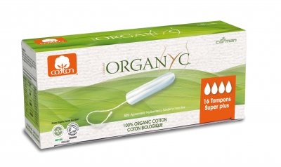 Organyc Menstruační tampony z biobavlny SUPER PLUS 16 ks