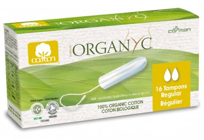 Organyc Menstruační tampony z biobavlny REGULAR 16 ks