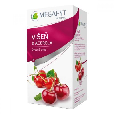 Megafyt Višeň a acerola ovocný čaj porcovaný 20x2 g