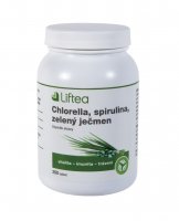 Liftea Chlorella, spirulina, zelený ječmen 250 tablet