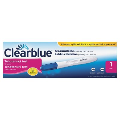 Clearblue EASY snadný těhotenský test 1 ks