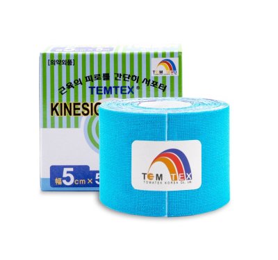 Tejp. TEMTEX kinesio tape modrá 5cmx5m