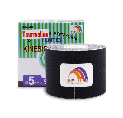 Tejp. TEMTEX kinesio tape černá 5cmx5m