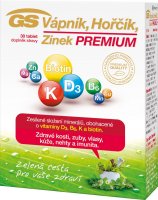 GS Vápník Hořčík Zinek PREMIUM 30 tablet