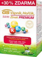 GS Vápník Hořčík Zinek PREMIUM 100+30 tablet