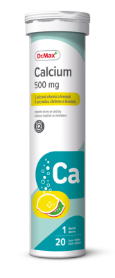 Dr. Max Calcium 500 mg citron a limetka 20 šumivých tablet