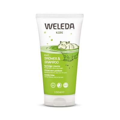 Weleda 2v1 sprchový krém a šampon Veselá limetka 150 ml