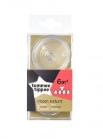 Tommee Tippee C2N hustá strava 6m+ náhradní savička 2 ks