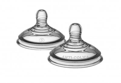 Tommee Tippee náhradní savička C2N AntiColic rychlý průtok 2 ks transparent