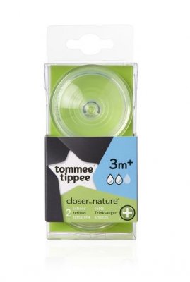Tommee Tippee C2N ANTI-COLIC střední průtok 3m+ náhradní savička 2 ks
