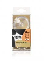 Tommee Tippee Náhradní savička C2N rychlý průtok 6m+ 2 ks