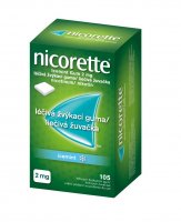 Nicorette Icemint Gum 2 mg léčivá žvýkací guma 105 žvýkaček
