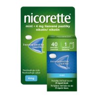 NICORETTE Mint 4 mg lisované pastilky, 40 pastilek