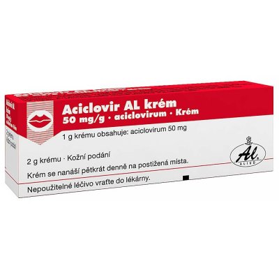 Aciclovir AL 100 mg dermální krém 2 g