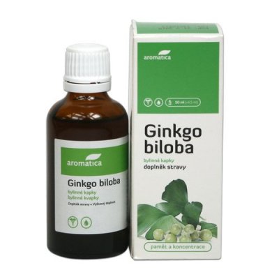 Aromatica Ginkgo biloba bylinné kapky 50 ml