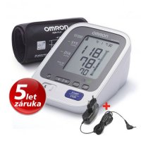 Omron M6 Comfort Intelli manžeta + síťový zdroj tonometr + 5 let záruka