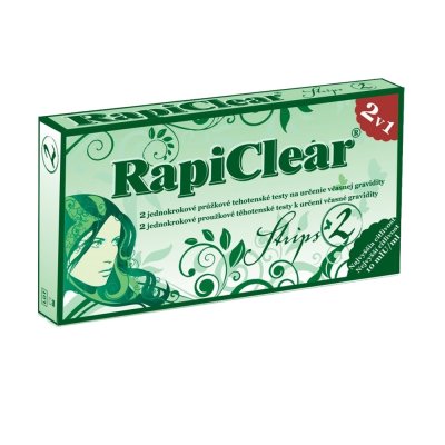 Rapiclear 2 Strips těhotenský test 2 ks