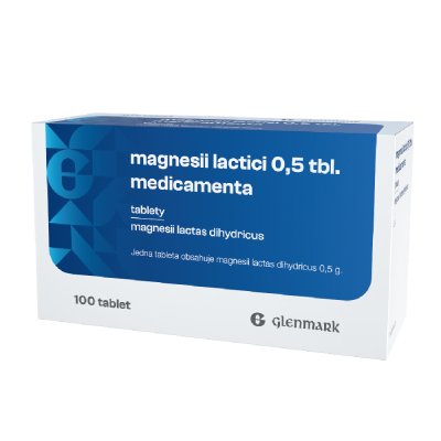 GLENMARK Magnesii Lactici 0.5g 100 tablet 100 ks