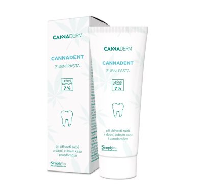 Cannaderm Cannadent Zásaditá zubní pasta 75 g