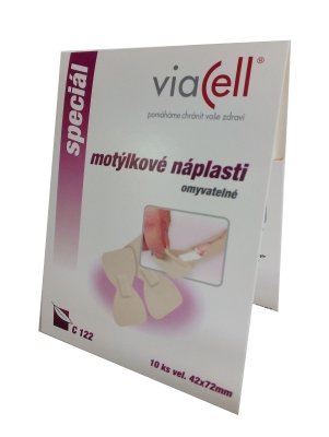 VIACELL C122 Diskrétní motýlkové náplasti 42x72mm