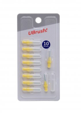 UBrush! Mezizubní kartáček 0,6 mm žlutý 10 ks