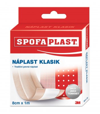 3M Spofaplast Textilní náplast Klasik 8 cm x 1 m