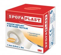 3M Spofaplast Fixační náplast z netkané textilie 2,5 cm x 5 m 1 ks
