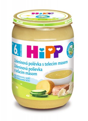 HiPP POLÉVKY BIO Zeleninová s telecím m. 190 g