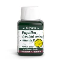 Medpharma Pupalka dvouletá 500 mg + Vitamín E 37 tobolek