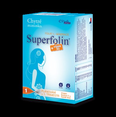 Chytré miminko Superfolin 1 PLAN 30 kapslí