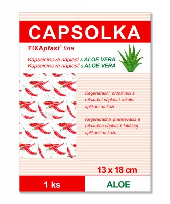 Capsolka Kapsaicínová náplast s Aloe vera 13x18 cm