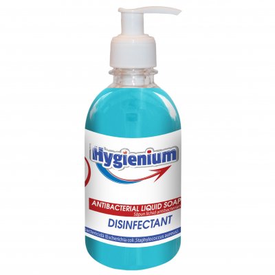 Hygienium Antibakteriální a dezinfekční tekuté mýdlo Blue 300 ml