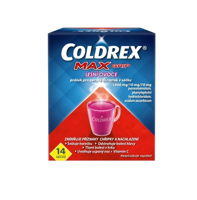 COLDREX MAXGRIP LESNÍ OVOCE 1000MG/10MG/70MG perorální PLV SOL SCC 14 II