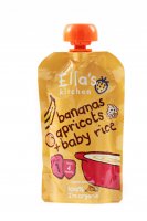 Ellas Kitchen BIO Dětská rýže banán a meruňka kapsička 120 g