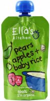 Ellas Kitchen BIO Dětská rýže hruška a jablko kapsička 120 g