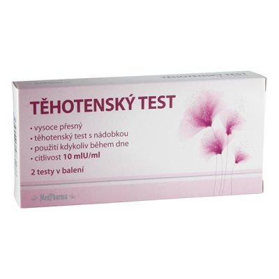 Medpharma Těhotenský test 10mlU/ml 2 ks
