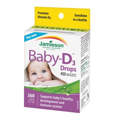 JAMIESON Baby-D3 Vitamín D3 400 IU kapky 11.7ml