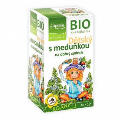 Apotheke BIO Dětský ovocný čaj s meduňkou nálevové sáčky 20x 2 g