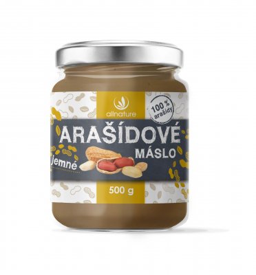 Allnature Arašídové máslo jemné 500 g
