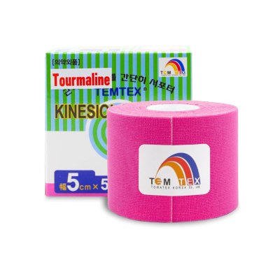 TEMTEX Kinesio tape Tourmaline 5 cm x 5 m tejpovací páska růžová