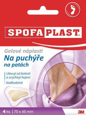 3M Spofaplast 912 Gelová náplast na puchýře na patách 4 ks