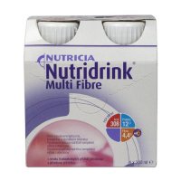 Nutridrink Multi Fibre jahoda 4x200 ml