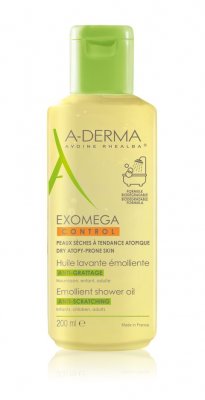 A-Derma Exomega Control zvláčňující sprchový olej pro suchou kůži se sklonem k atopii 200 ml