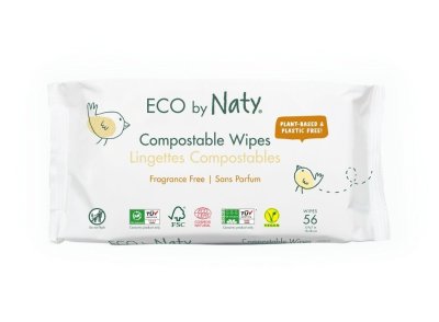ECO by Naty vlhčené ubrousky pro citlivou pokožku 56 ks