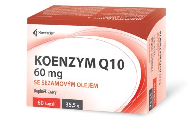 Noventis Koenzym Q10 60 mg se sezamovým olejem 60 kapslí