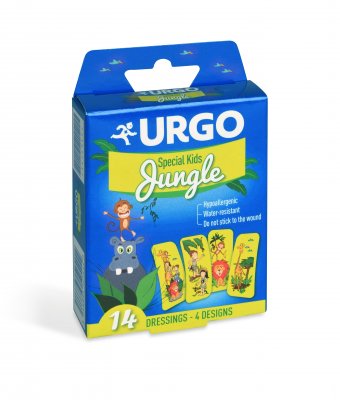 Urgo Special Kids JUNGLE dětská náplast 14 ks