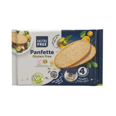 Nutrifree Bezlepkový světlý krájený chléb Panfette 300 g