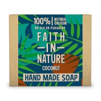 Faith in Nature rostlinné tuhé mýdlo s BIO kokosovým olejem 100 g
