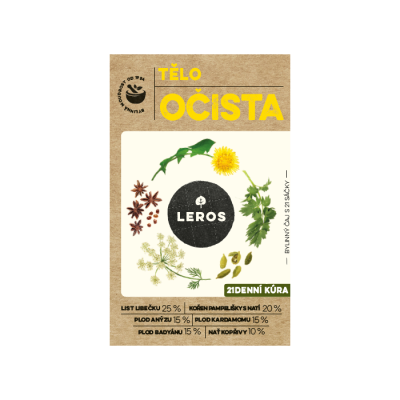 LEROS tělo očista bylinný čaj 21x1.8g
